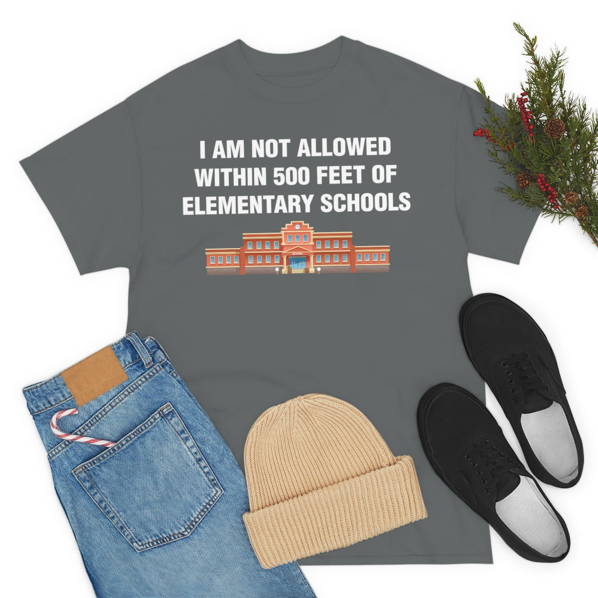 I AM NOT ALLOWED WITHIN 500 FEET OF ELEMENTARY SCHOOLS TEE