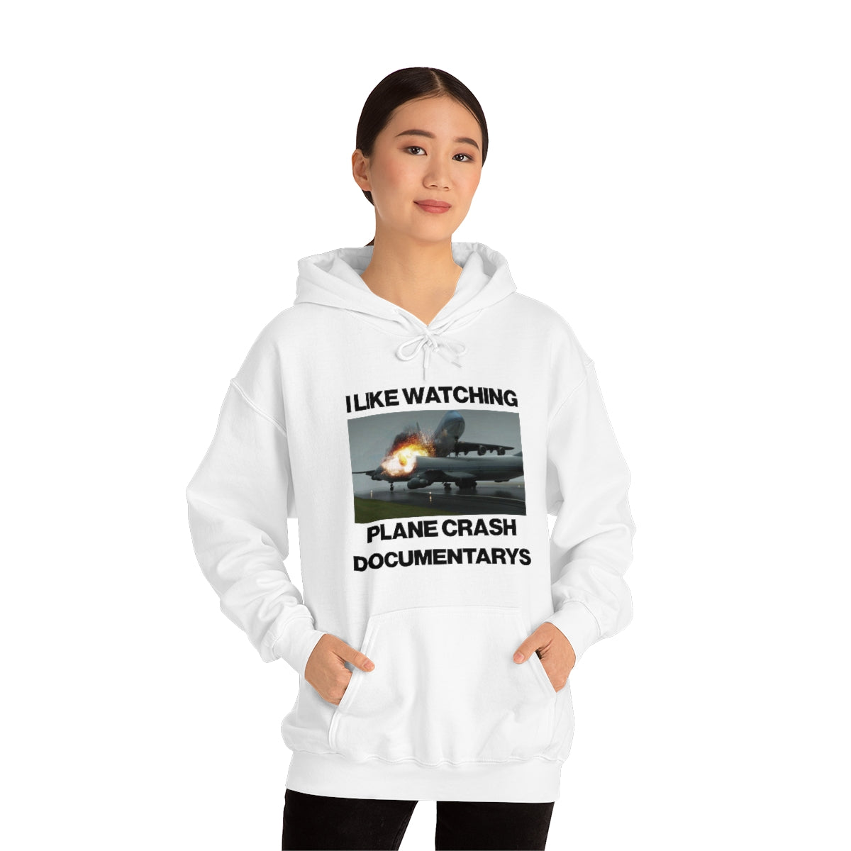 I LIKE WATCHING PLANE CRASH DOCUMENTARYS HOODIE