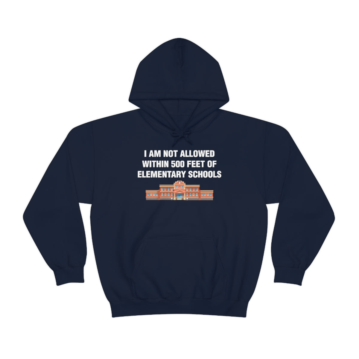 I AM NOT ALLOWED WITHIN 500 FEET OF ELEMENTARY SCHOOLS HOODIE