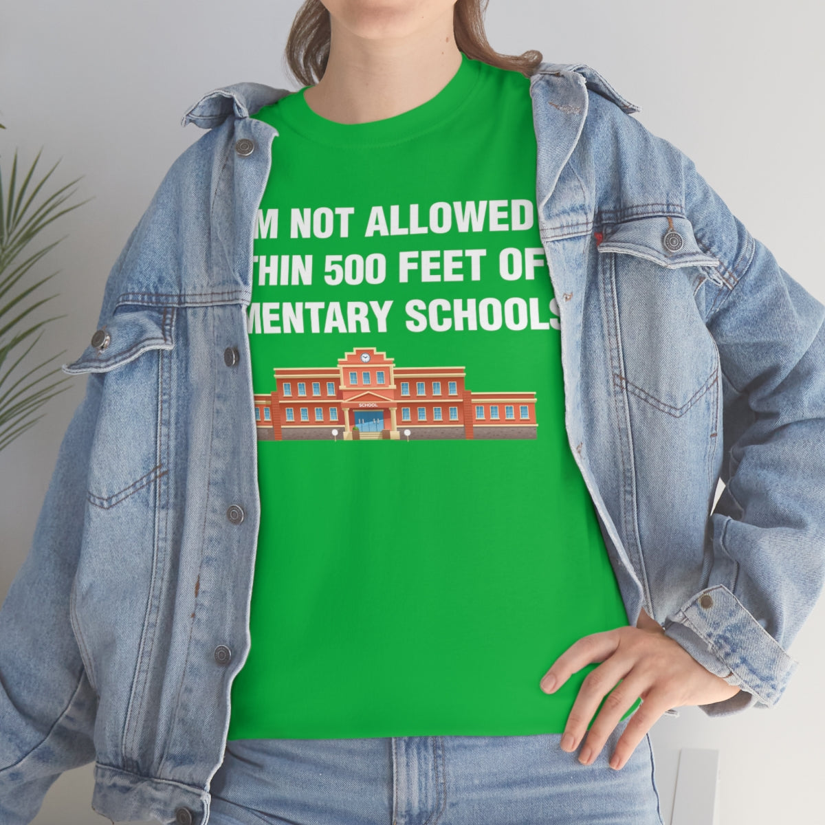 I AM NOT ALLOWED WITHIN 500 FEET OF ELEMENTARY SCHOOLS TEE