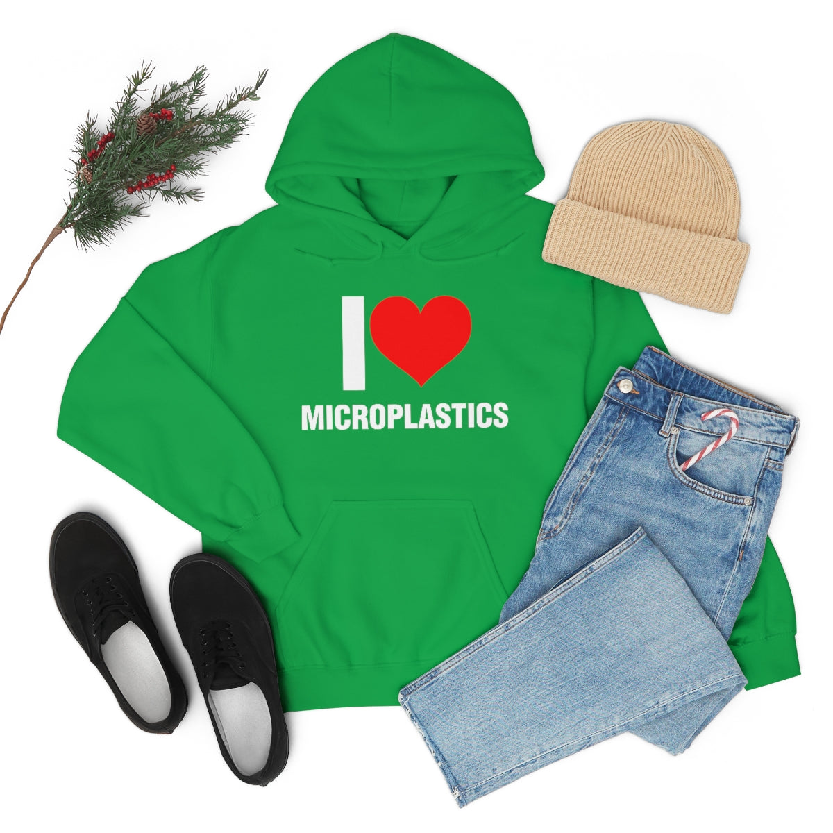 I LOVE MICROPLASTICS HOODIE