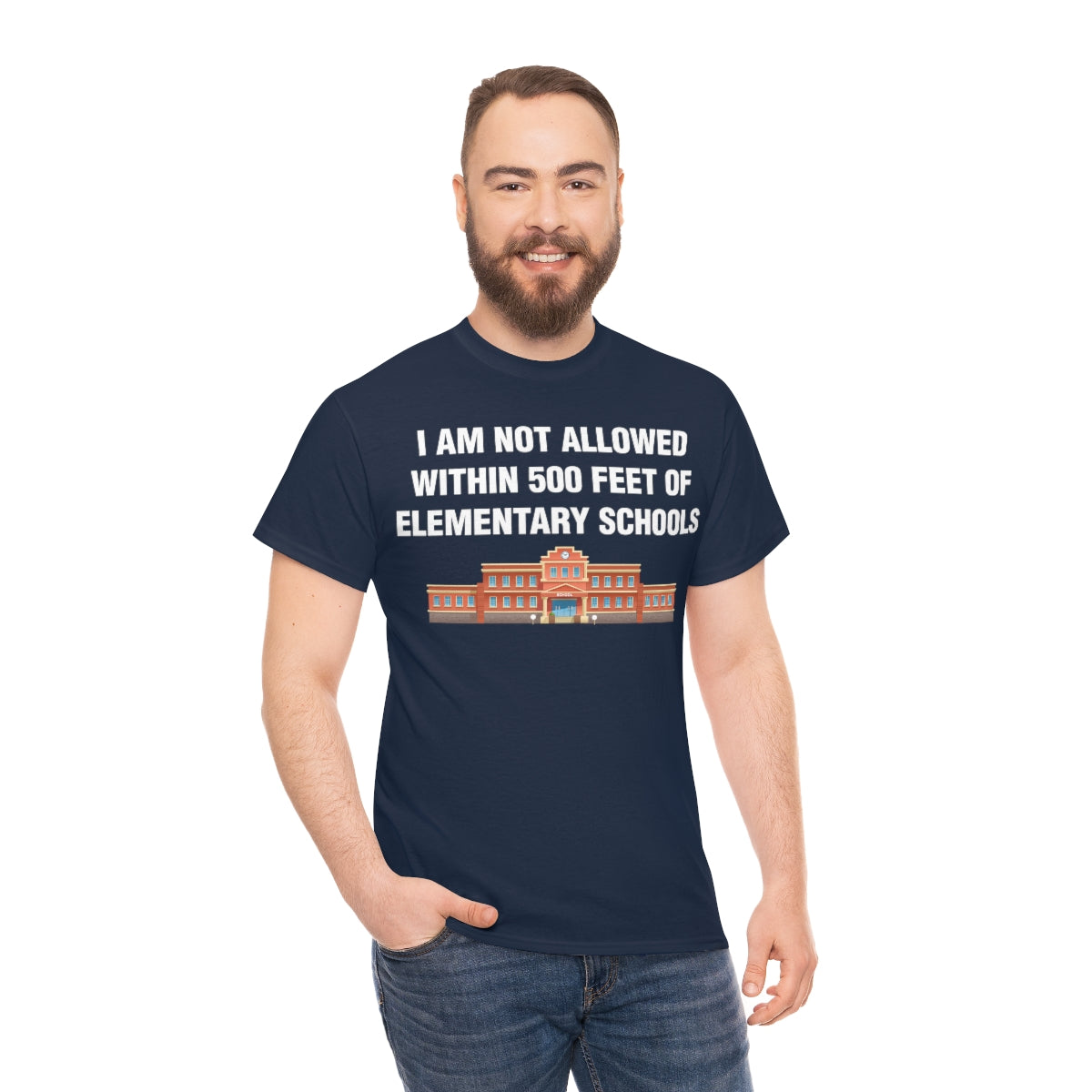 I AM NOT ALLOWED WITHIN 500 FEET OF ELEMENTARY SCHOOLS TEE