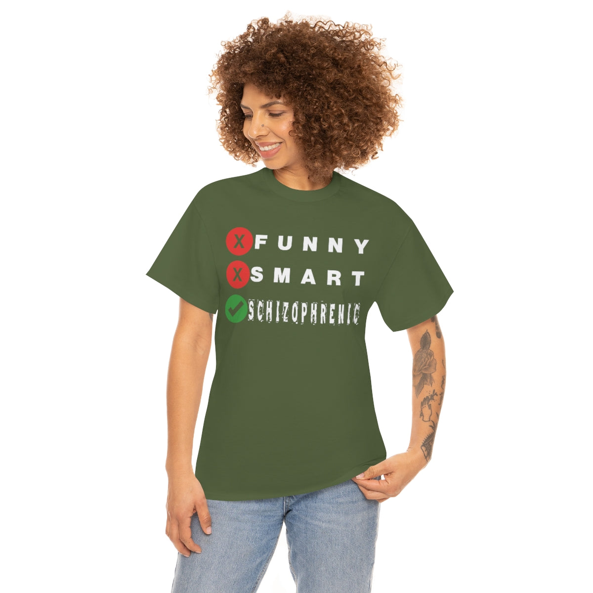 FUNNY SMART SCHIZOPHRENIC TEE