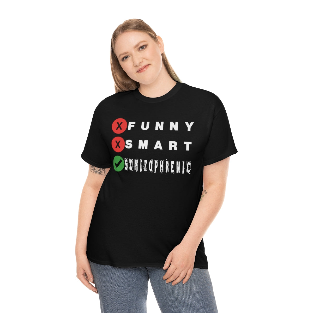 FUNNY SMART SCHIZOPHRENIC TEE