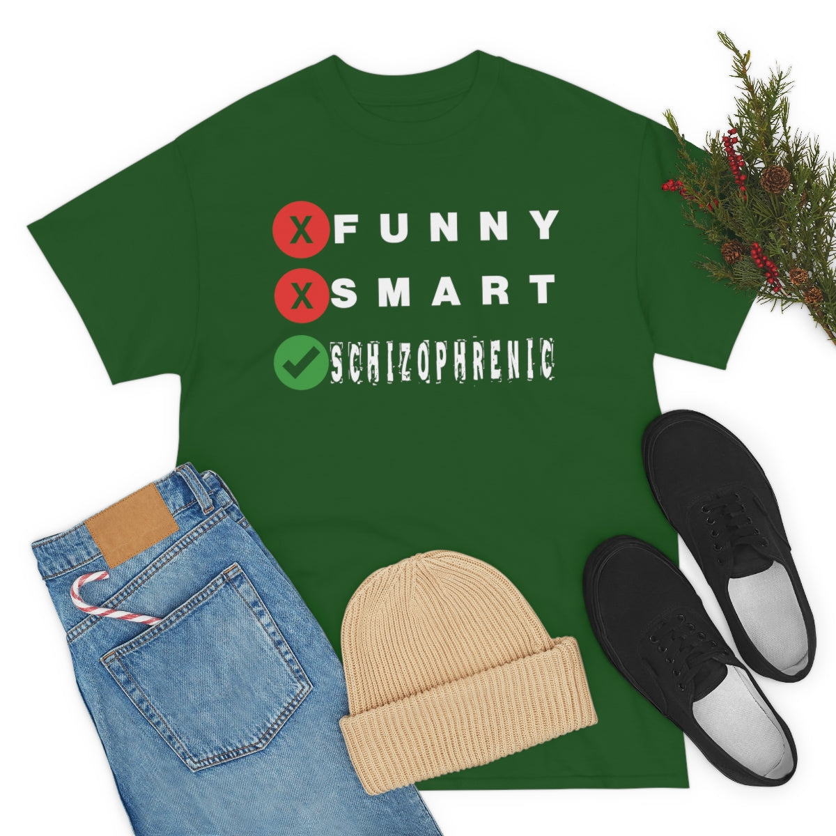 FUNNY SMART SCHIZOPHRENIC TEE