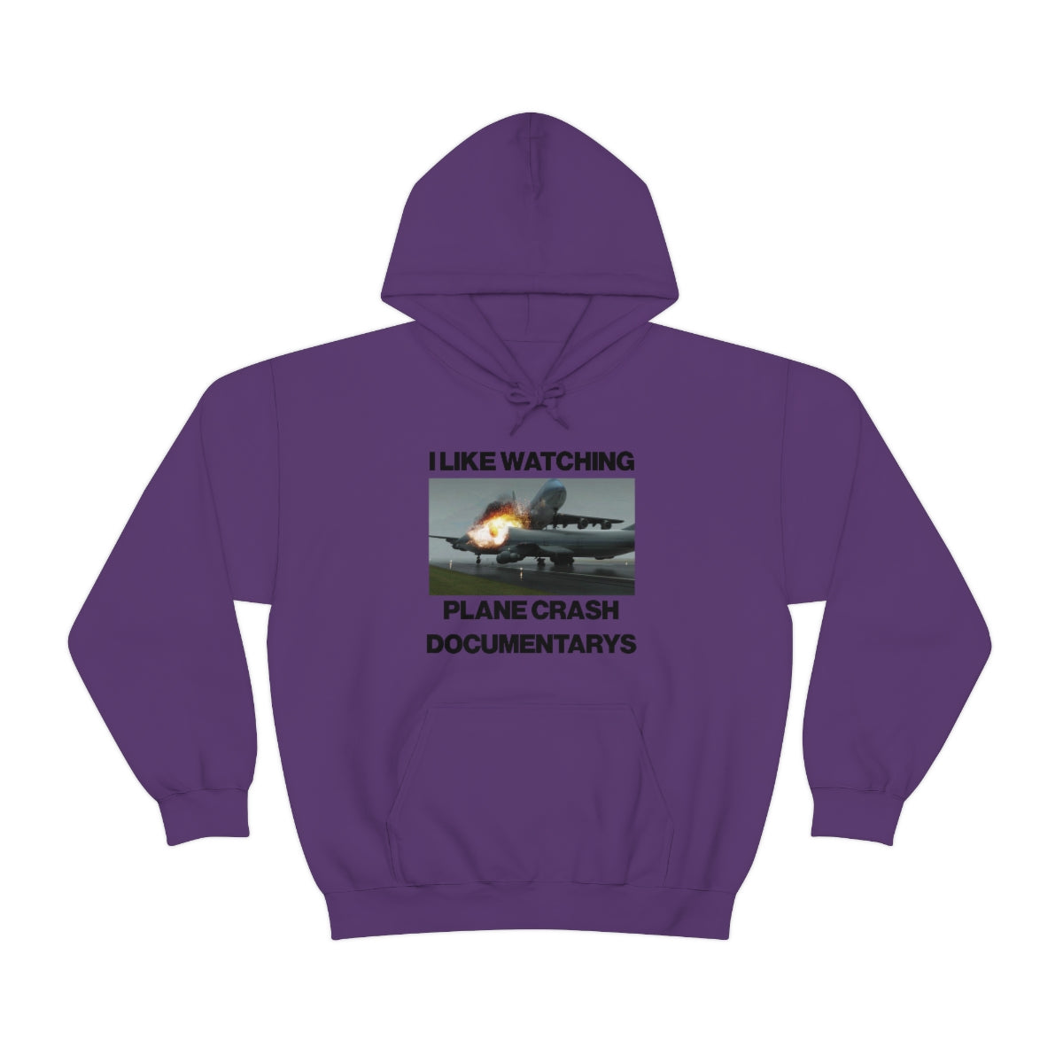 I LIKE WATCHING PLANE CRASH DOCUMENTARYS HOODIE