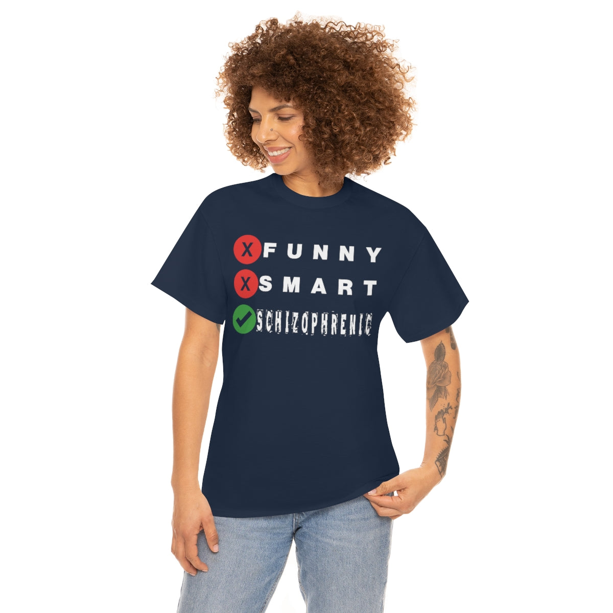 FUNNY SMART SCHIZOPHRENIC TEE