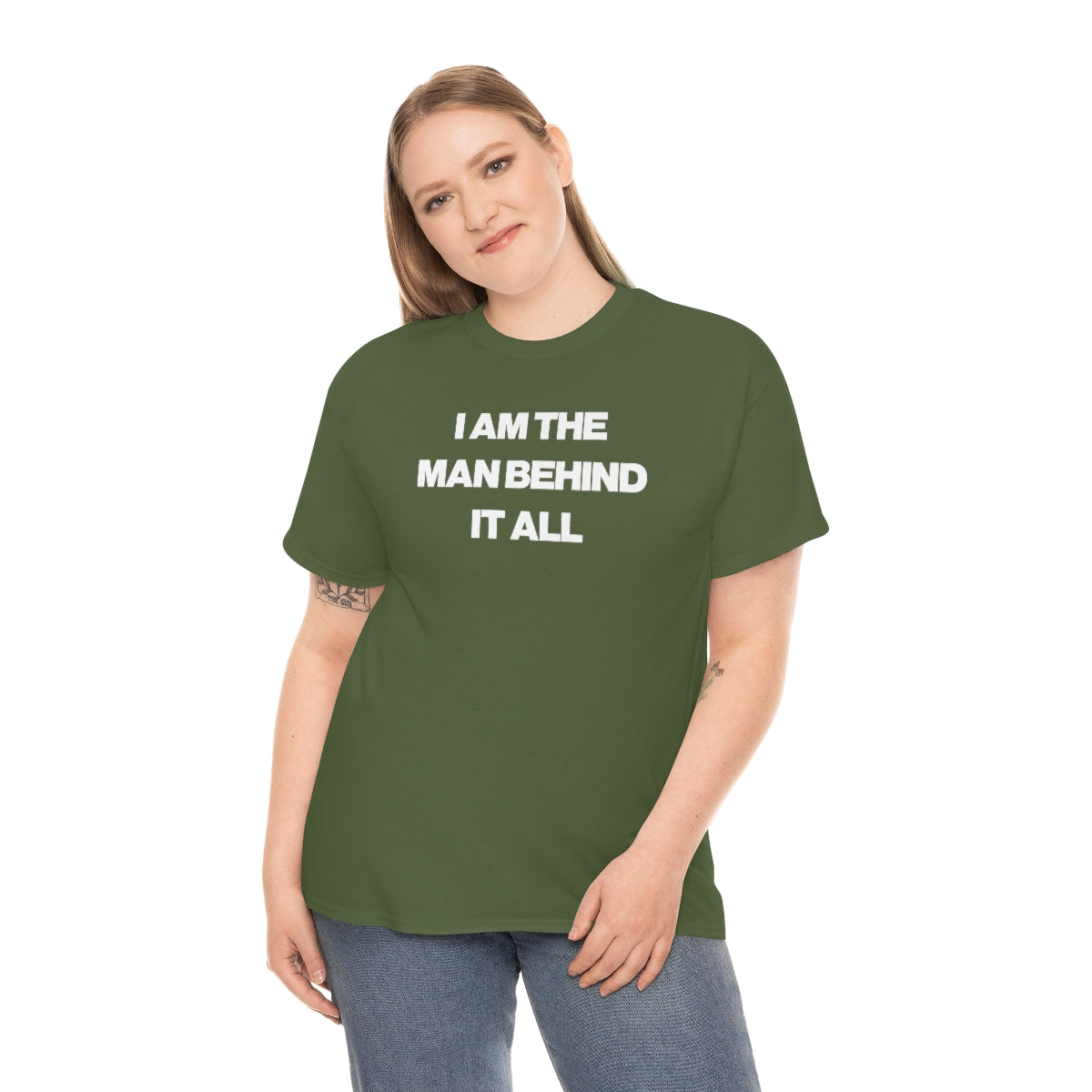 I AM THE MAN BEHIND IT ALL TEE