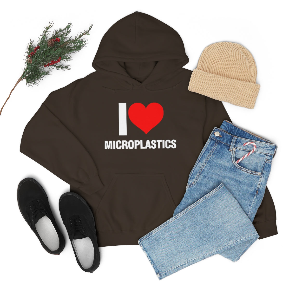 I LOVE MICROPLASTICS HOODIE