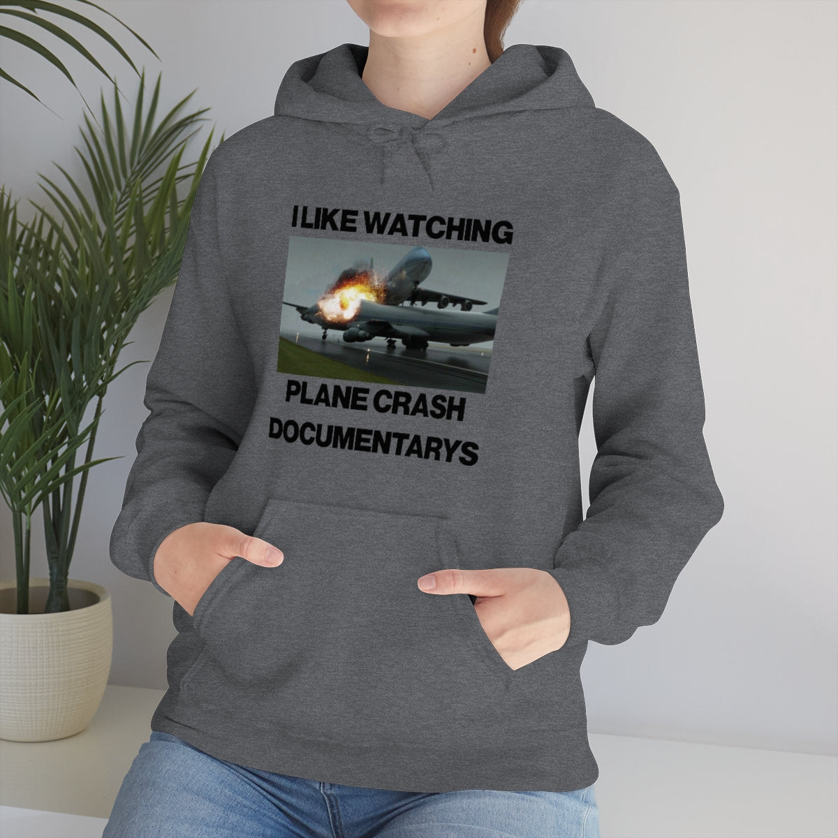 I LIKE WATCHING PLANE CRASH DOCUMENTARYS HOODIE