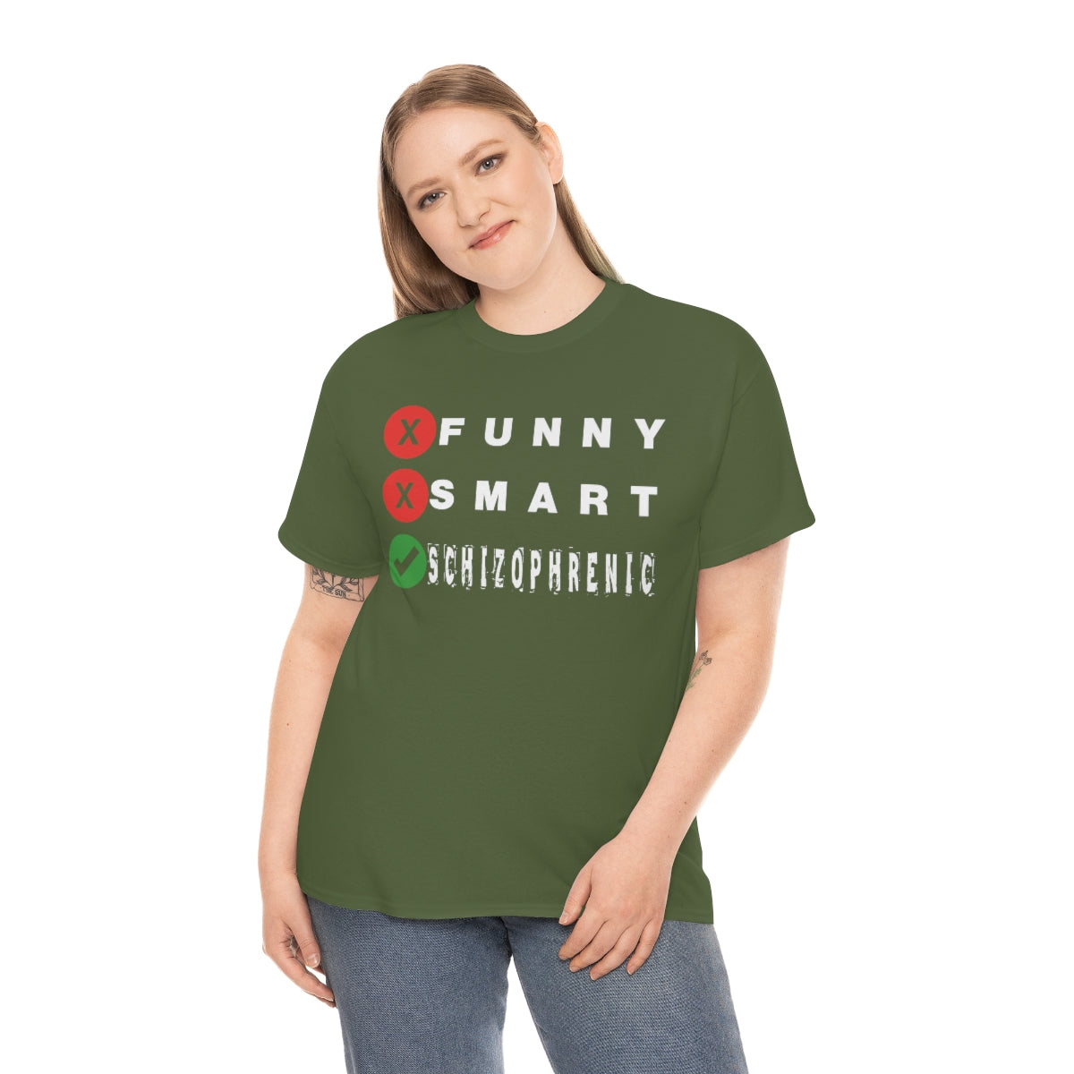 FUNNY SMART SCHIZOPHRENIC TEE