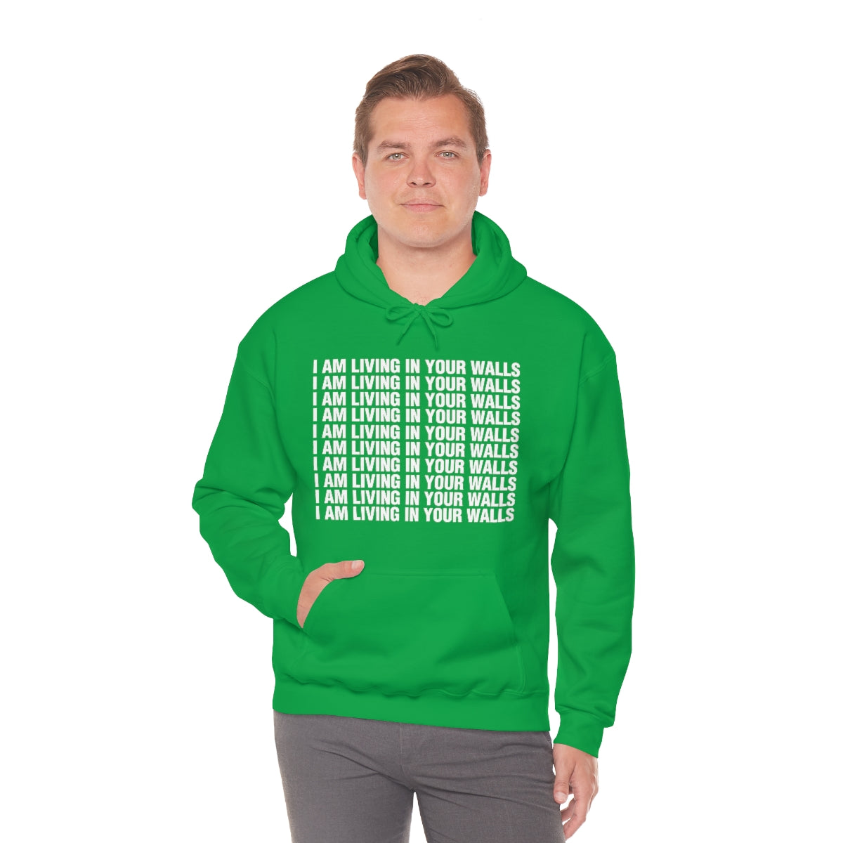 I AM LIVING IN YOUR WALLS HOODIE