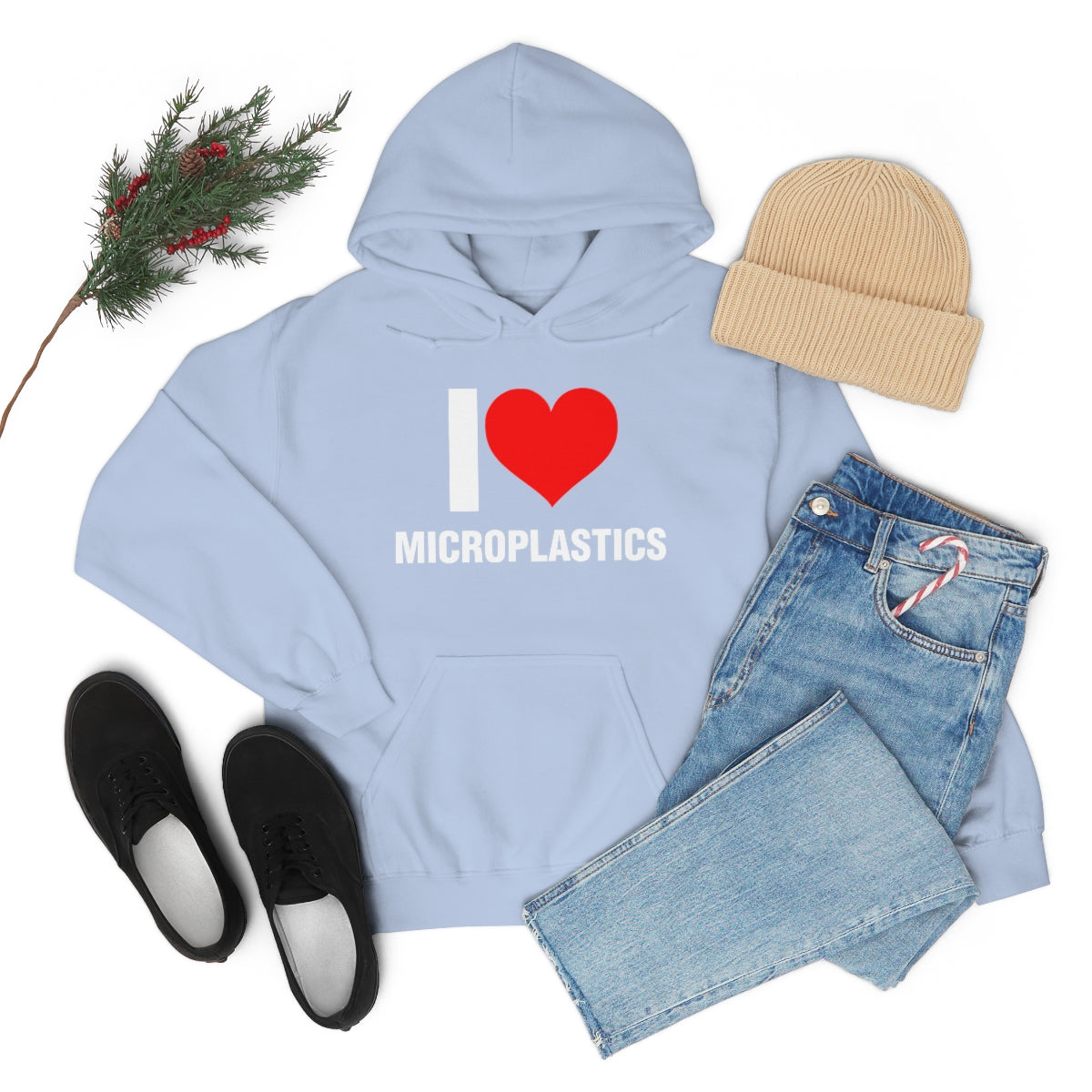 I LOVE MICROPLASTICS HOODIE