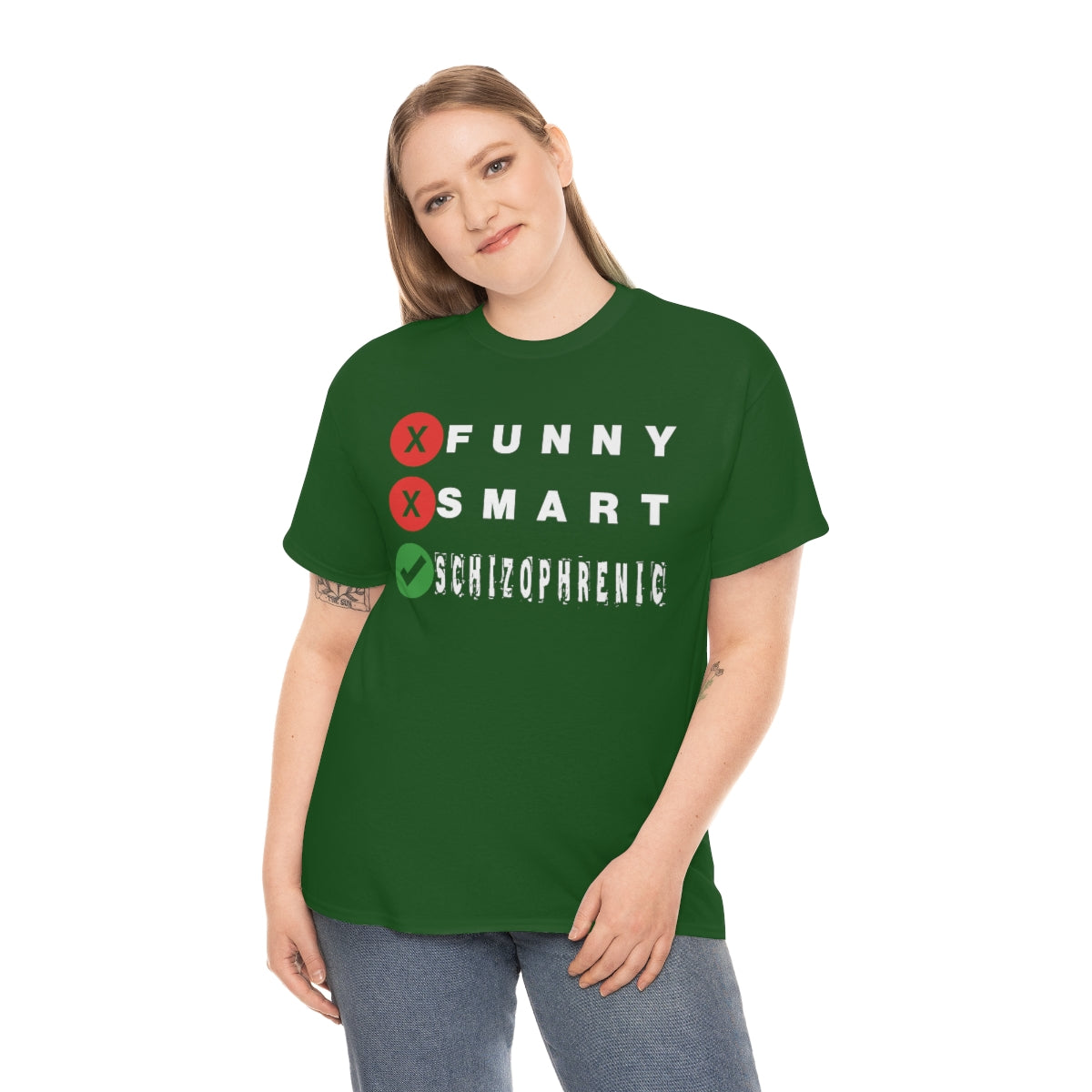 FUNNY SMART SCHIZOPHRENIC TEE