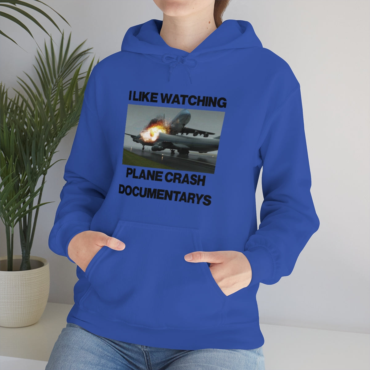 I LIKE WATCHING PLANE CRASH DOCUMENTARYS HOODIE