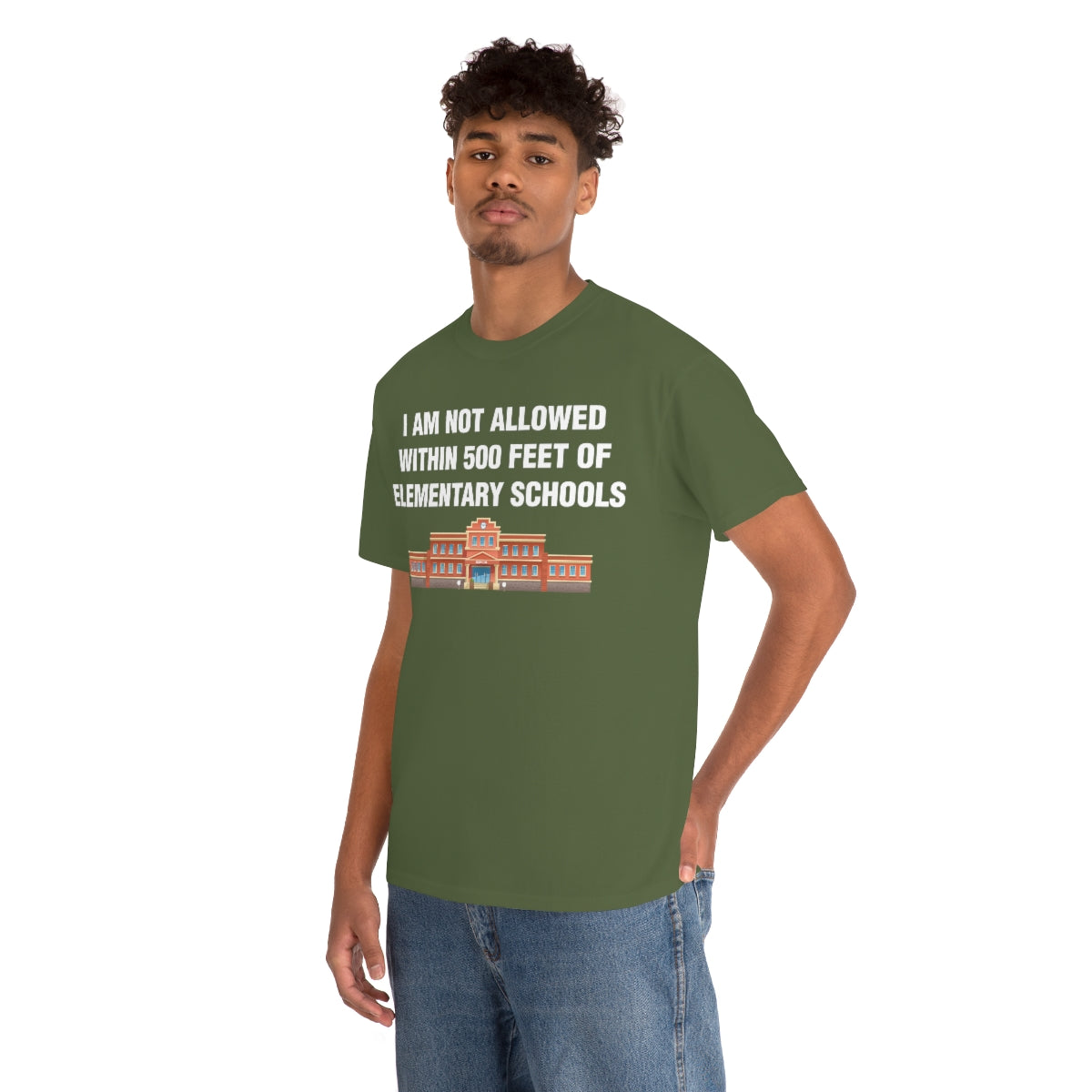 I AM NOT ALLOWED WITHIN 500 FEET OF ELEMENTARY SCHOOLS TEE