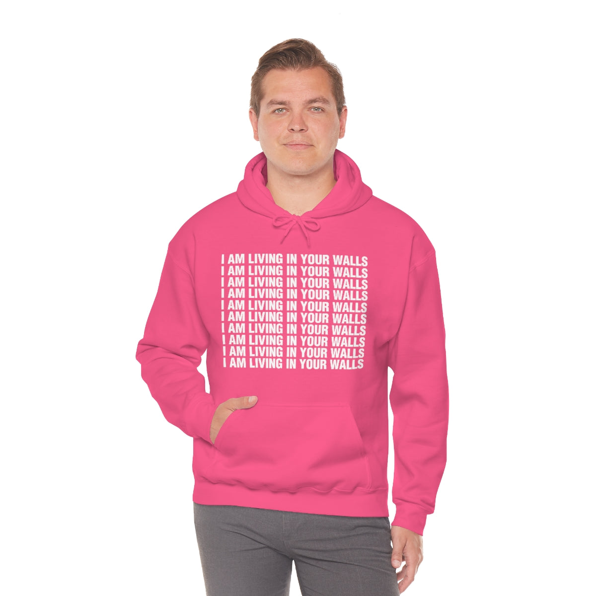 I AM LIVING IN YOUR WALLS HOODIE