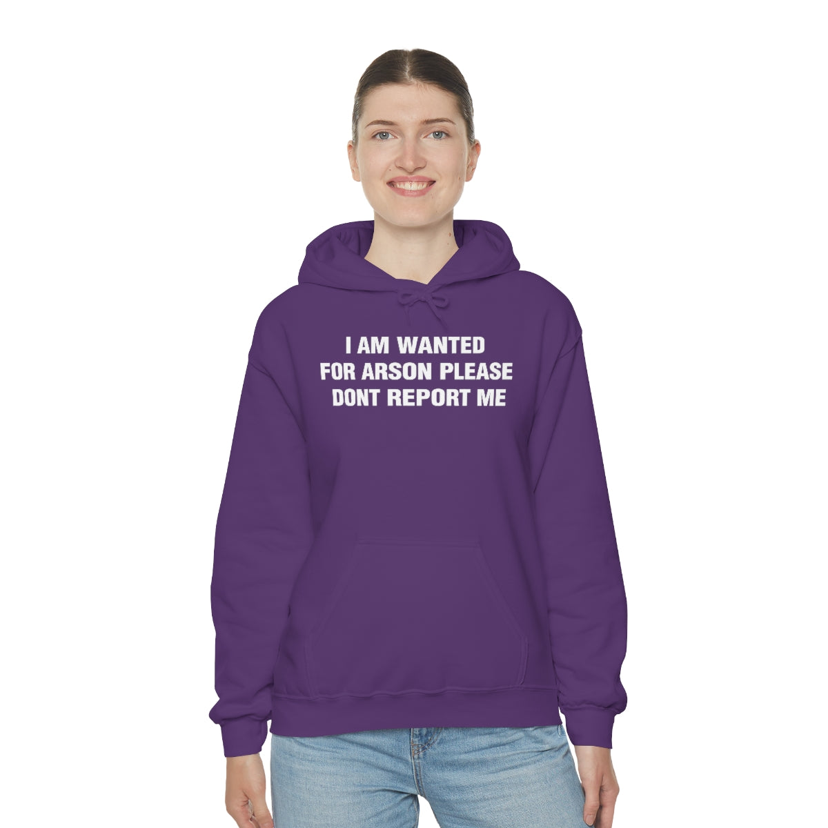 I AM WANTED  FOR ARSON PLEASE  DONT REPORT ME HOODIE