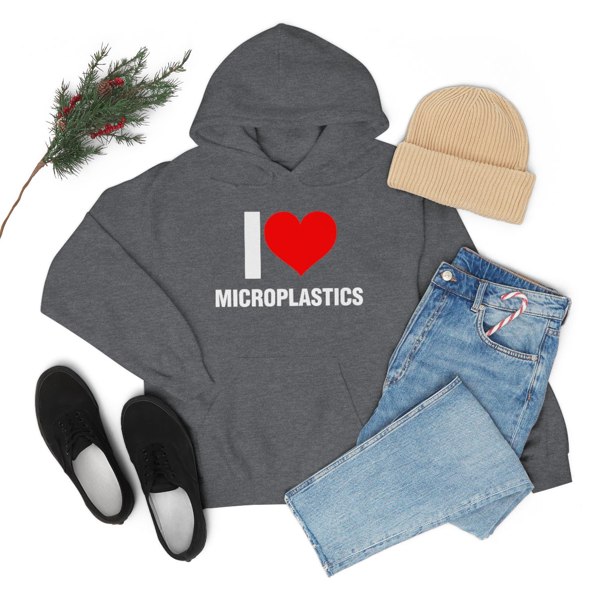 I LOVE MICROPLASTICS HOODIE