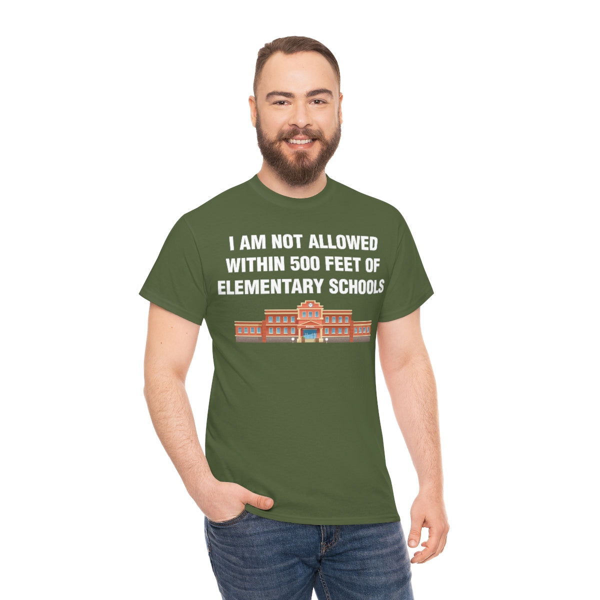 I AM NOT ALLOWED WITHIN 500 FEET OF ELEMENTARY SCHOOLS TEE