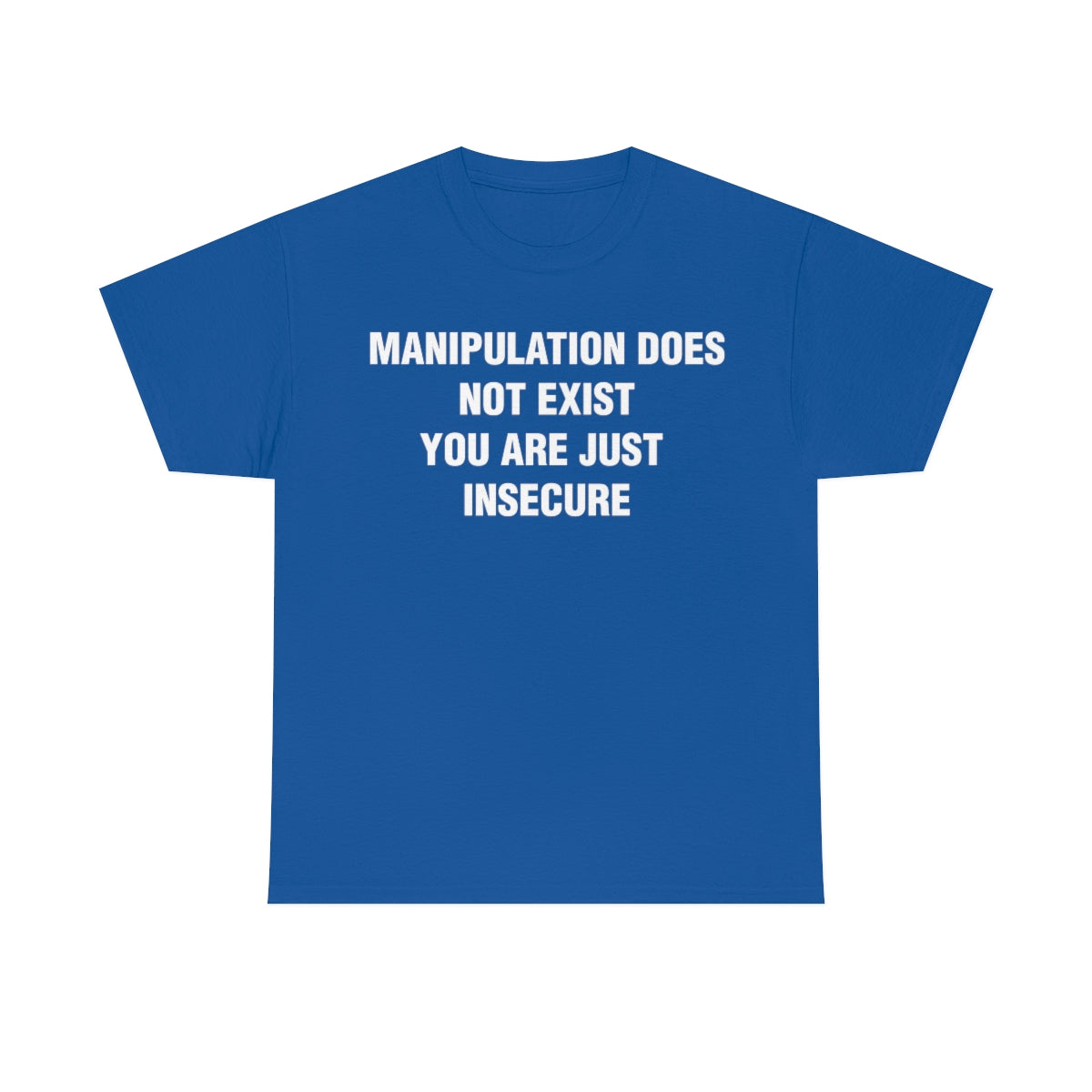 MANIPULATION DOES NOT EXIST YOUR JUST INSECURE TEE