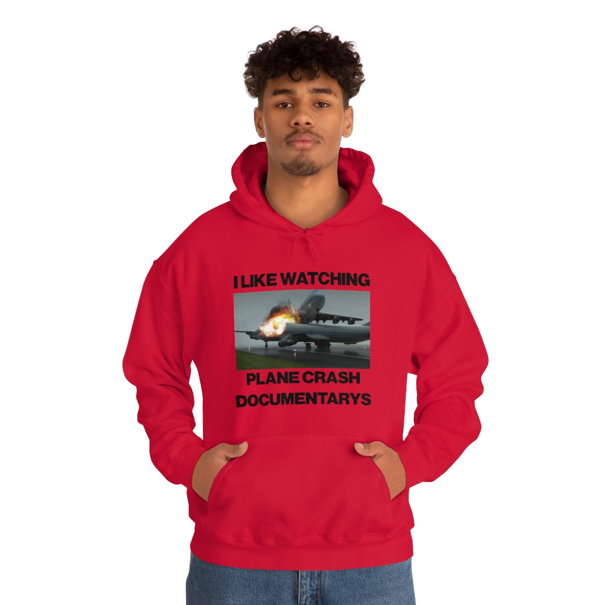 I LIKE WATCHING PLANE CRASH DOCUMENTARYS HOODIE