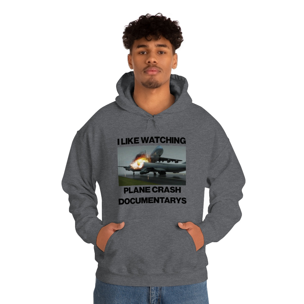 I LIKE WATCHING PLANE CRASH DOCUMENTARYS HOODIE